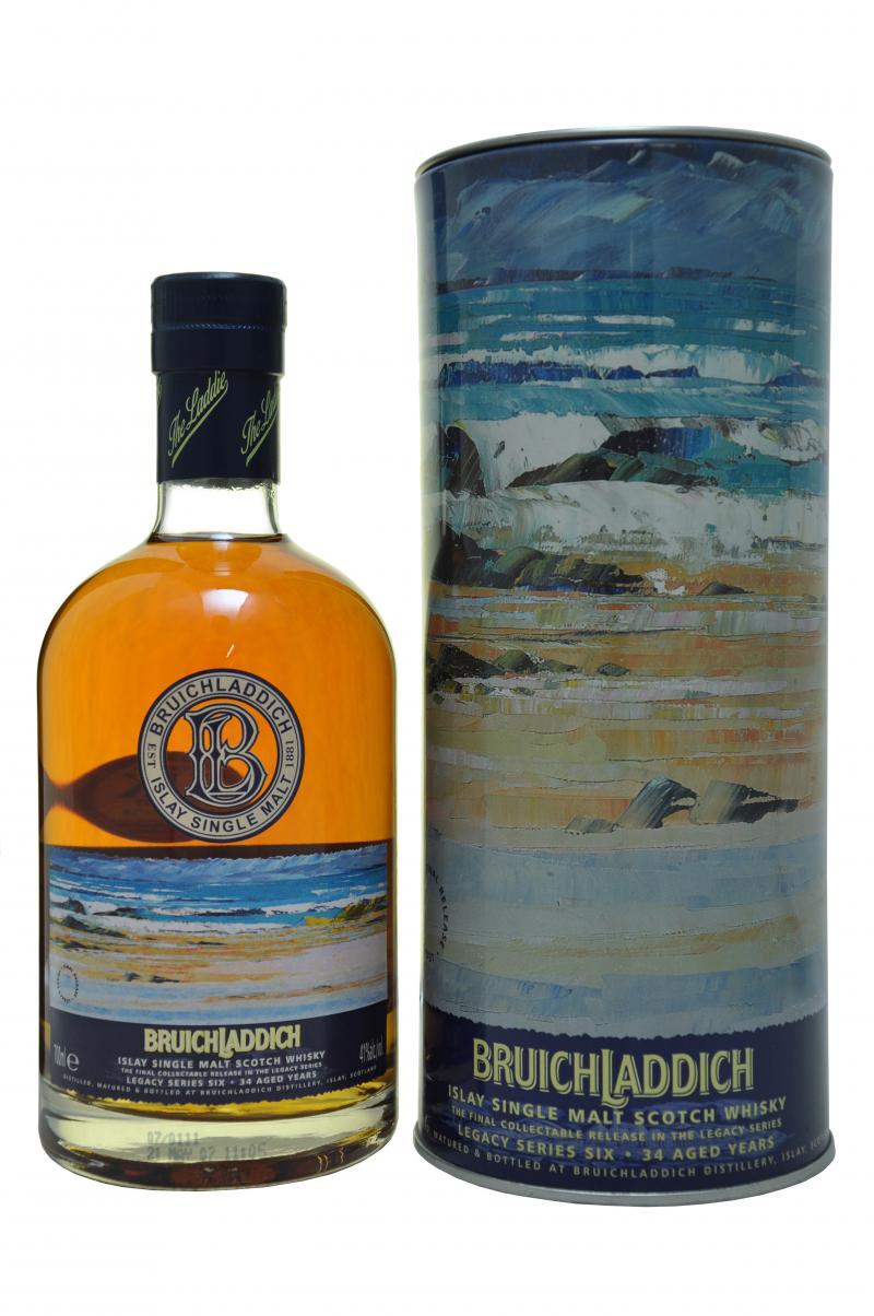 bruichladdich, 34, year, old, legacy, series, 6, final, release, single, malt, scotch, whisky, whiskey