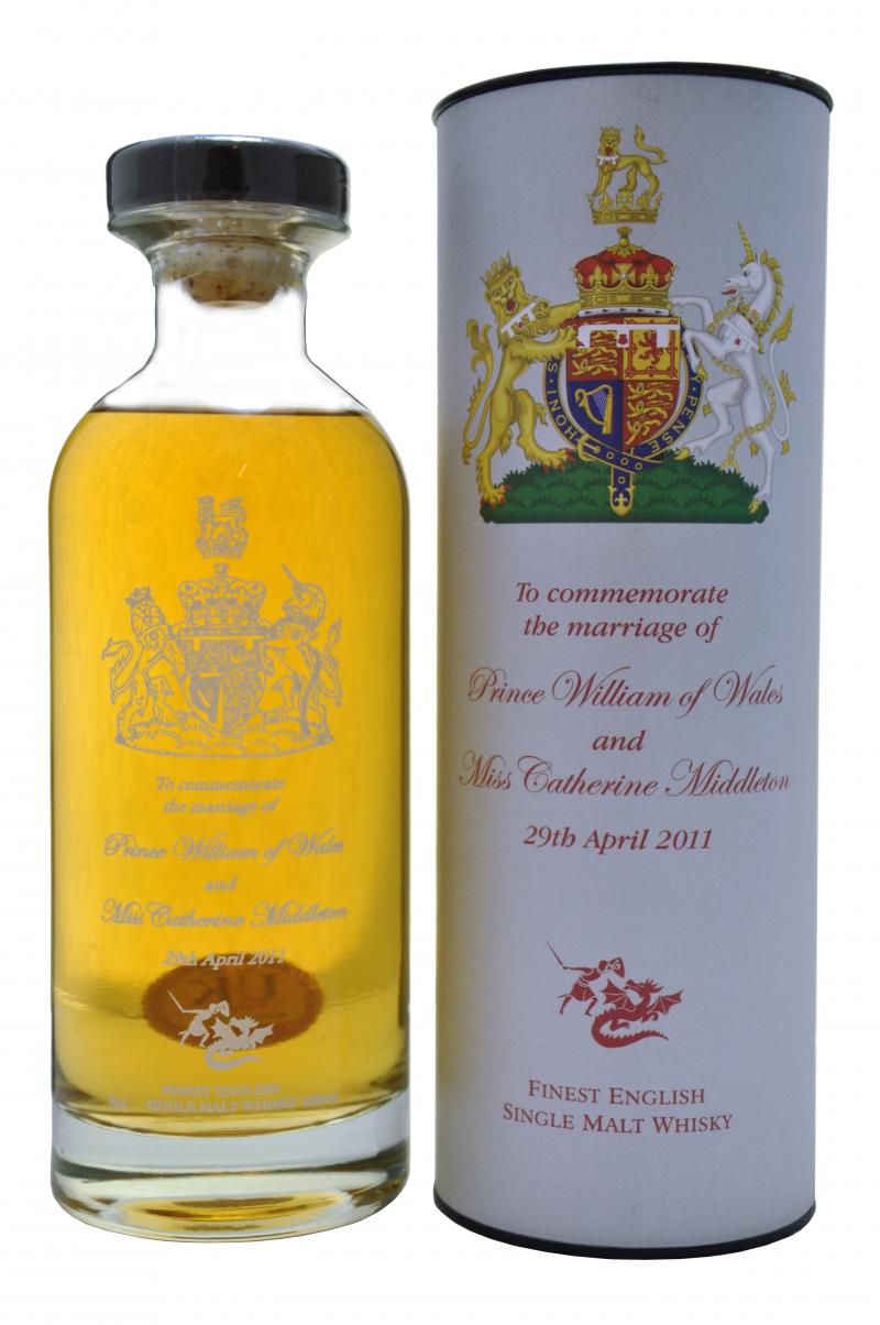 the english whisky royal wedding, bottled 2011 english single malt whisky whikey