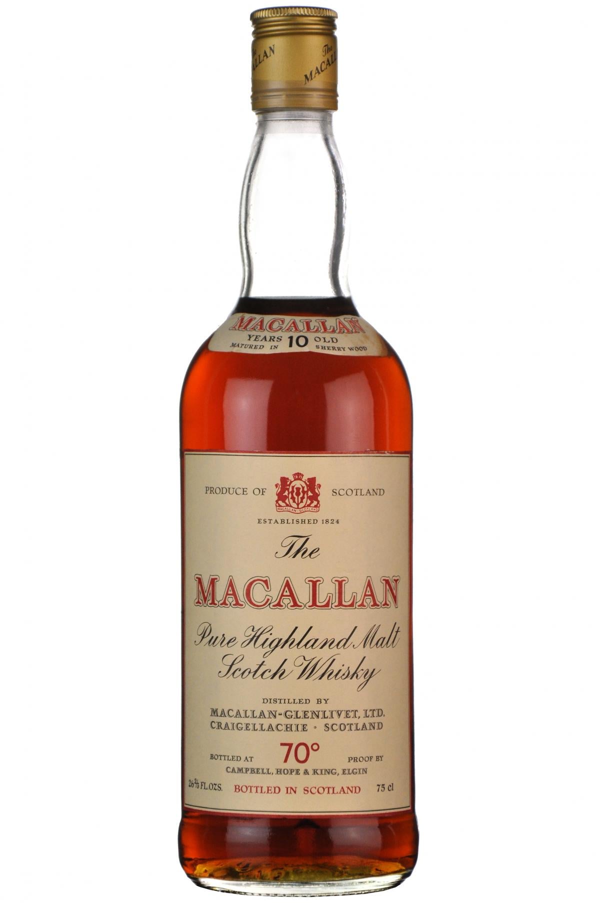macallan 10 year old sherry cask, speyside single malt scotch whisky, whiskey