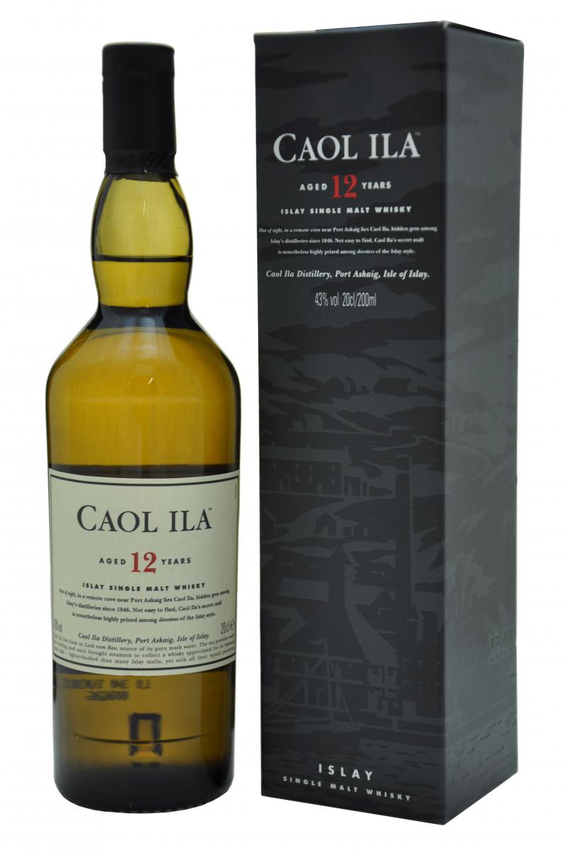 caol ila 12 year old 20cl, islay single malt scotch whisky whiskey