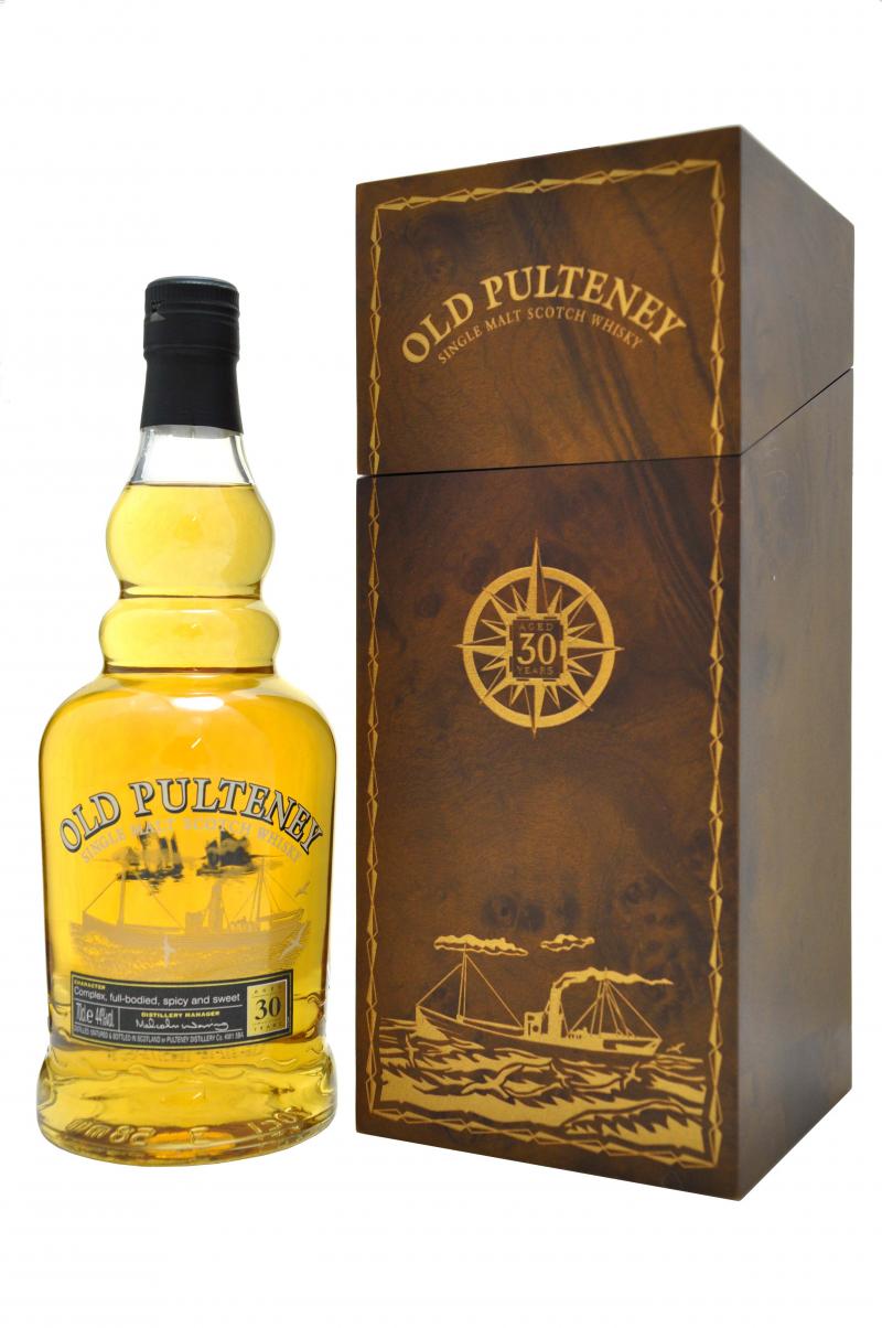 old pulteney 30 year old, coastal island single malt scotch whisky whiskey