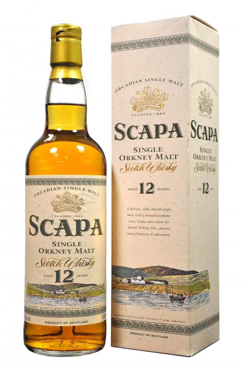 scapa 12 year old, orkney island single malt scotch whisky