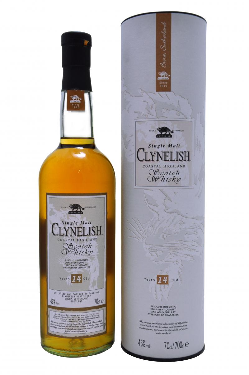 clynelish 14 year old, highland single malt scotch whisky whiskey