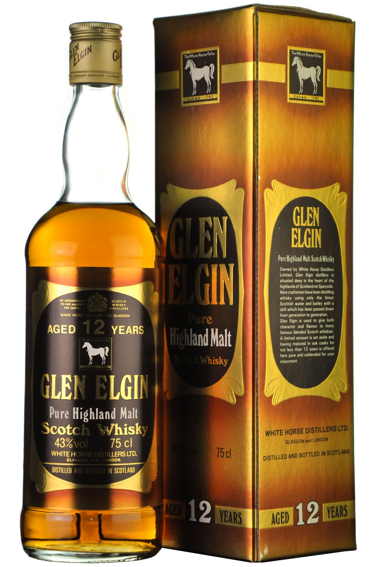 glen, elgin, 12, year, old, 75cl, speyside, single, malt, scotch, whisky, whiskey