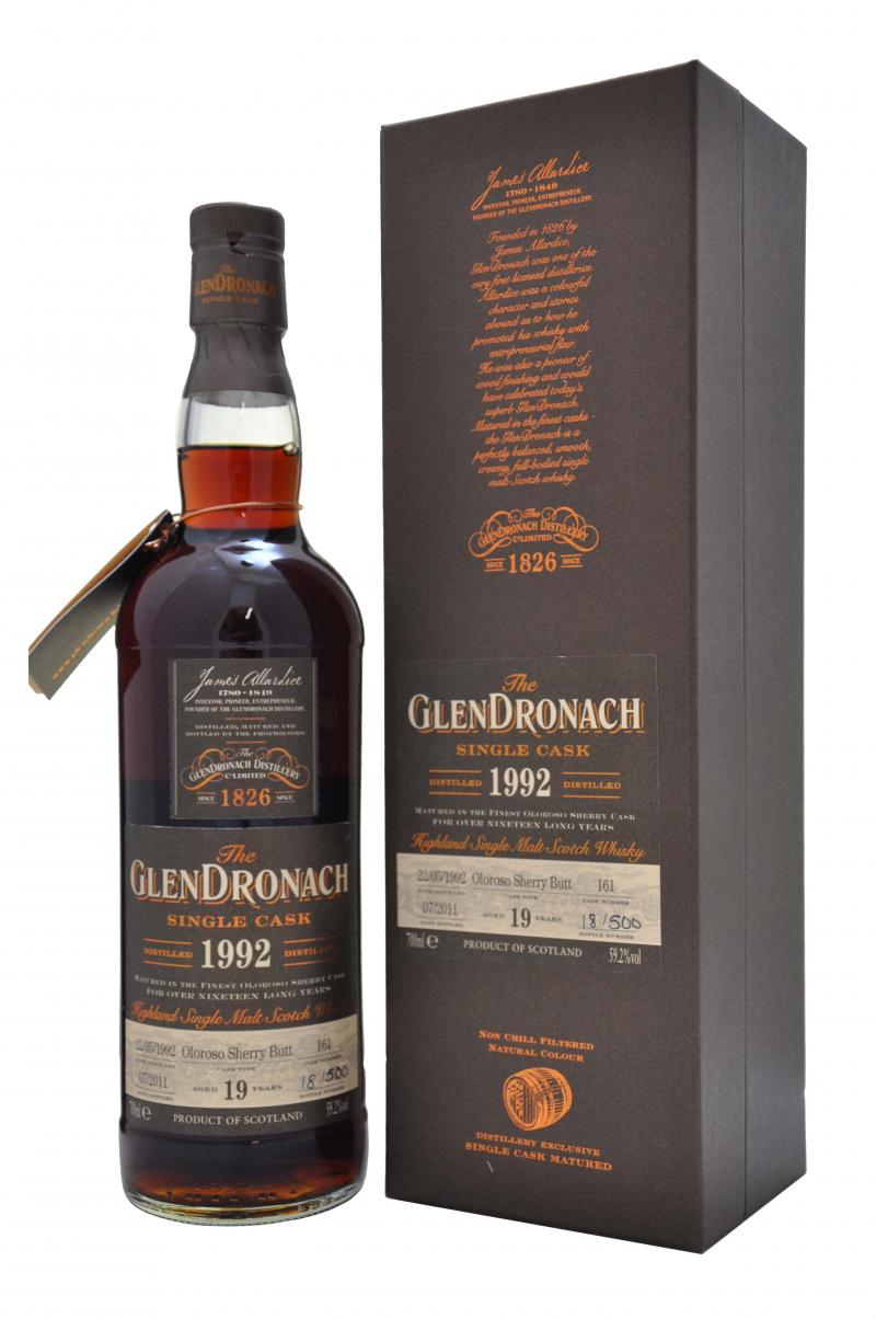 Glendronach 1992 Batch 4 Cask 161 19 Year Old