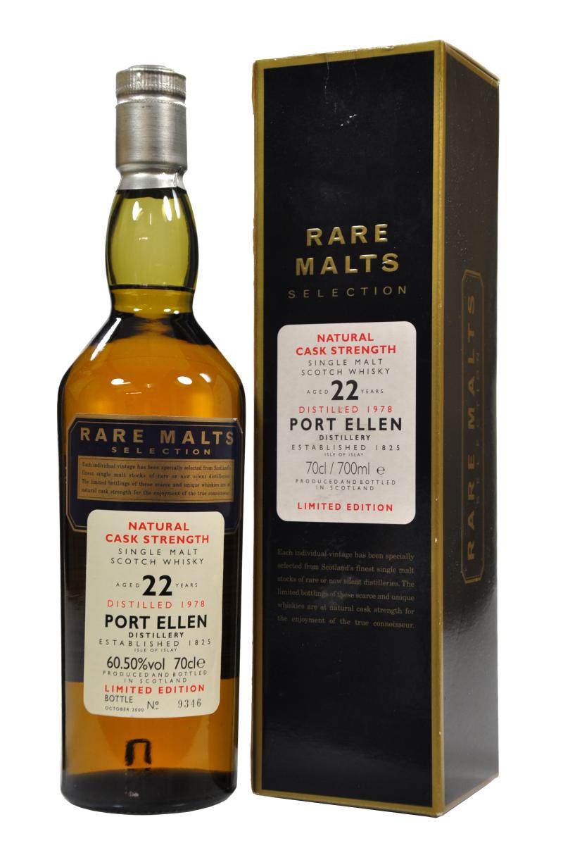 port ellen 1978, 22 year old, rare malts selection, islay single malt scotch whisky