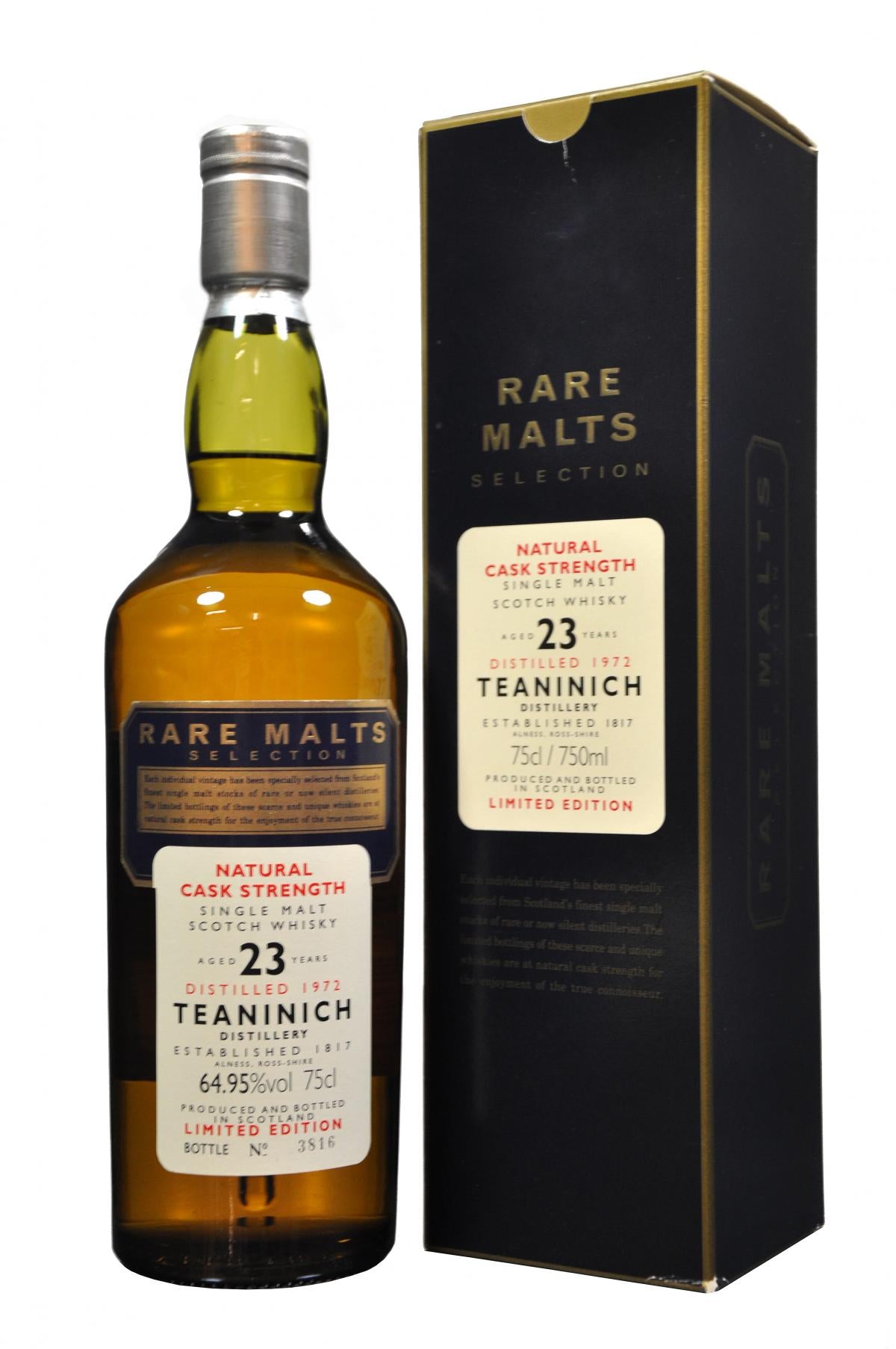 teaninich, 1972, 23, year, old, rare, malts, selection, highland, single, malt, scotch, whisky, whiskey