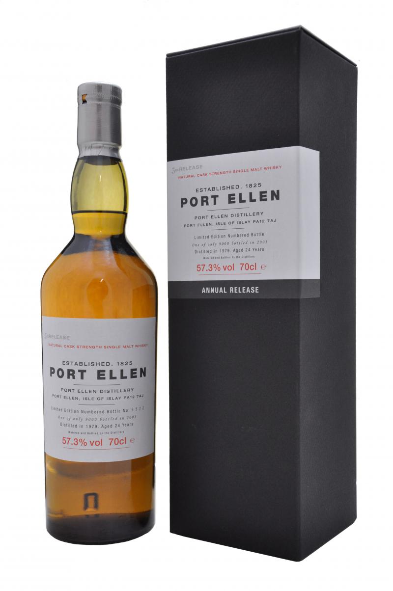 port, ellen, 3rd, annual, release, 1979, 24, year, old, bottled, 2003, islay, single, malt, scotch, whisky, whiskey