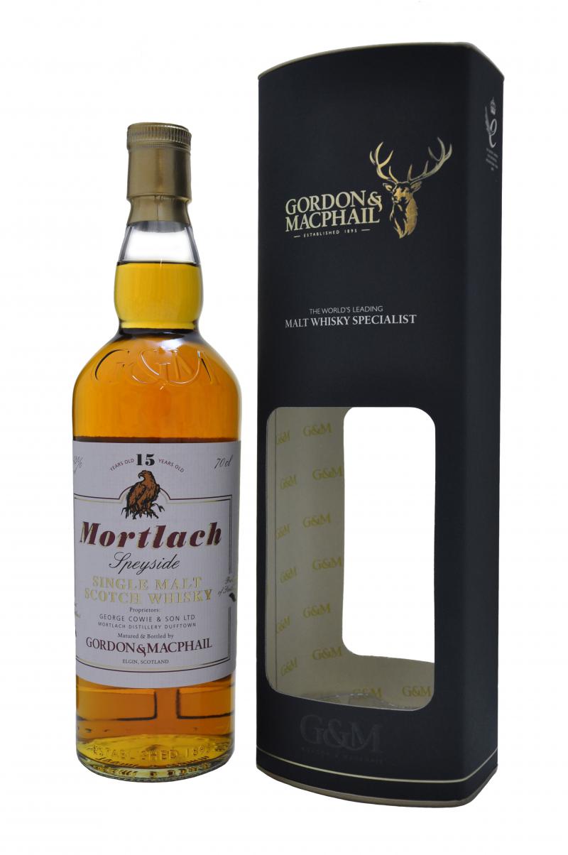 mortlach 15 year old, gordon and macphail, speyside single malt scotch whisky, whiskey