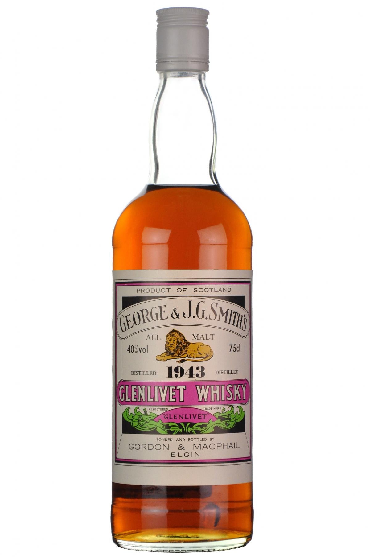 glenlivet 1943, gordon and macphail, george and smith's, single malt, scotch whisky, whiskey