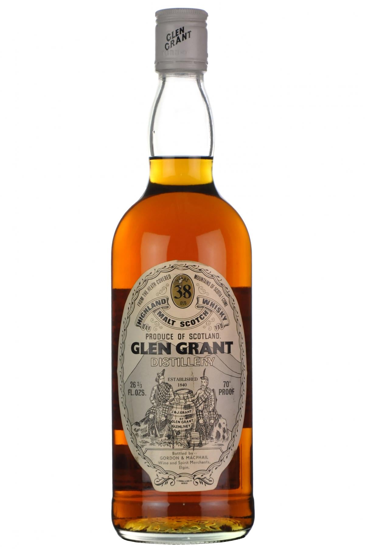 glen grant 38 year old bottled by gordon and macphail speyside single malt scotch whisky whiskey