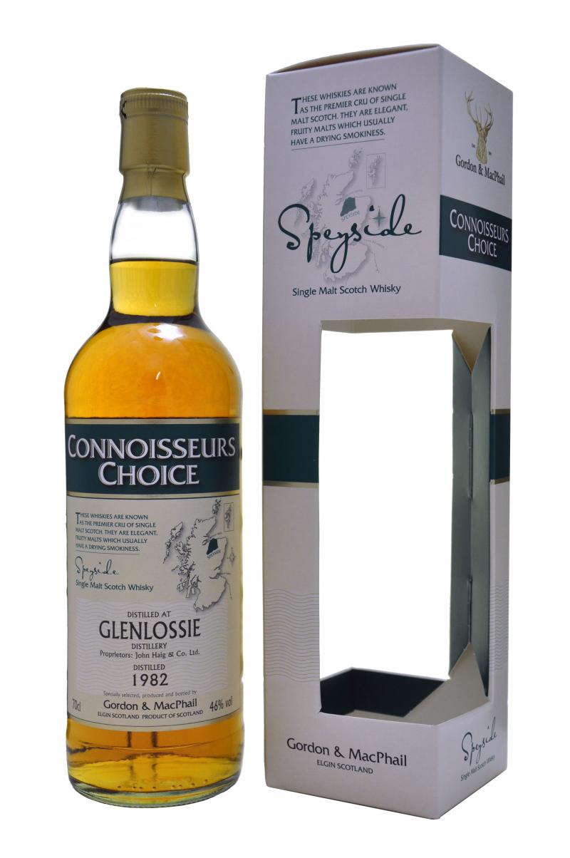 glenlossie, 1982, connoisseurs, choice, bottled, 2008, gordon, and, macphail, speyside, single, malt, scotch, whisky, whiskey