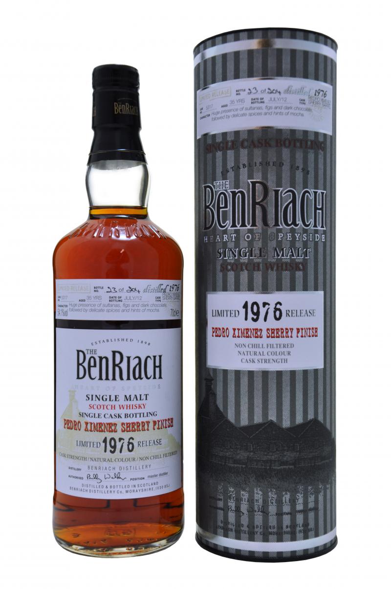 benriach distilled 1976 bottled 2012, 35 year old batch 9 speyside speyside single malt scotch whisky whiskey