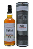 benriach distilled 1990 bottled 2012, 22 year old batach 9 speyside single malt scotch whisky, whiskey