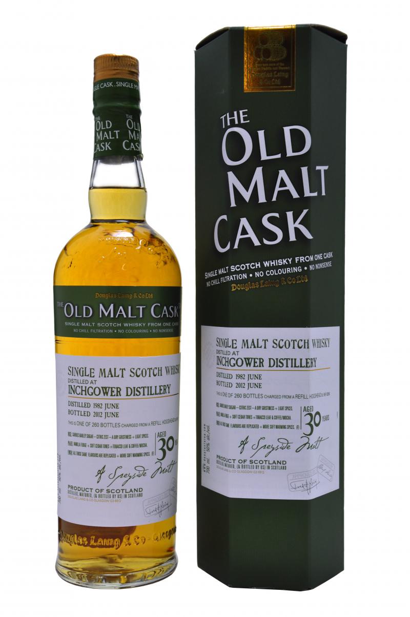 inchgower, 1982, 30, year, old, cask, number, 8258, douglas, laing, old, malt, cask, speyside, single, malt, scotch, whisky, whiskey