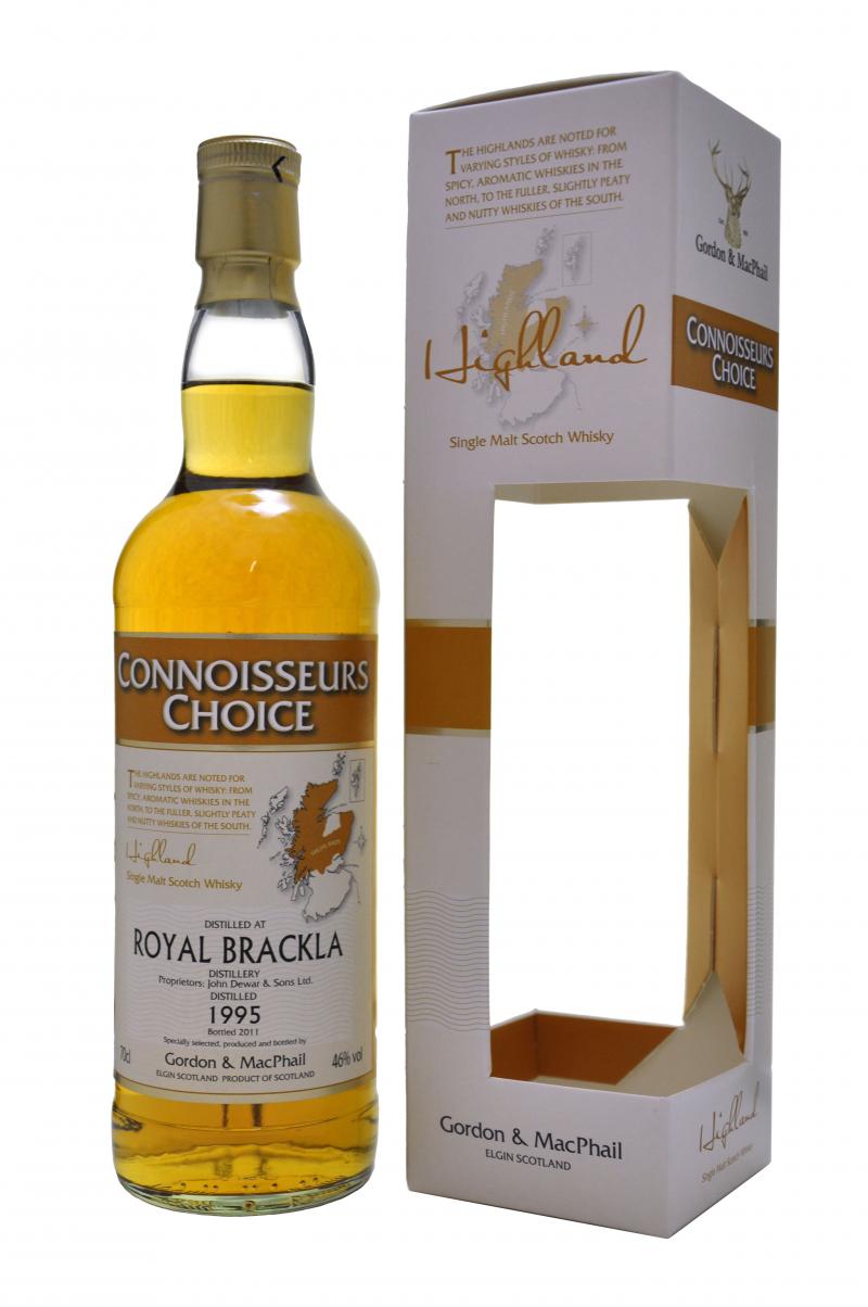 royal, brackla, distilled, 1995, bottled, 2011, gordon, and, macphail, connoisseurs, choice, highland, single, malt, scotch, whisky, whiskey