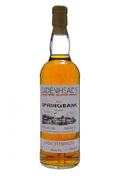 springbank distilled 1980, bottled by cadenhead, cask number 182, campbeltown single malt scotch whisky