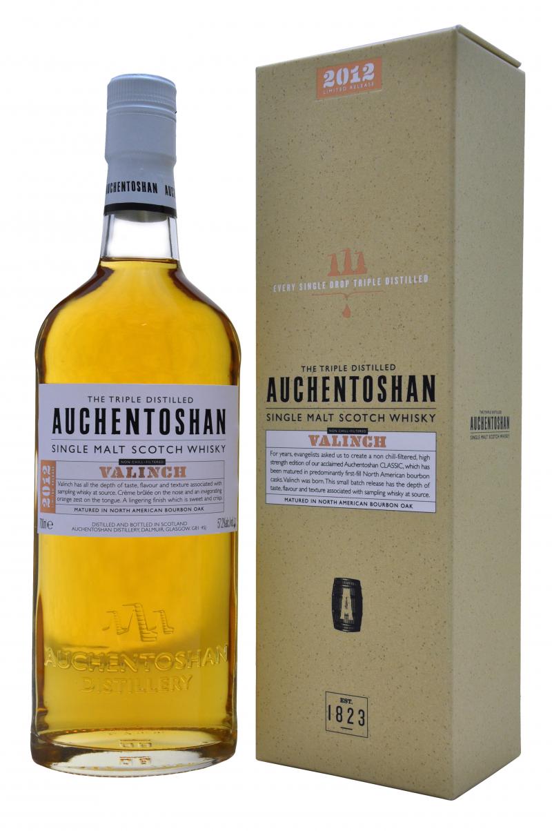 auchentoshan valinch, small batch release bottled 2012, lowland single malt scotch whisky whiskey
