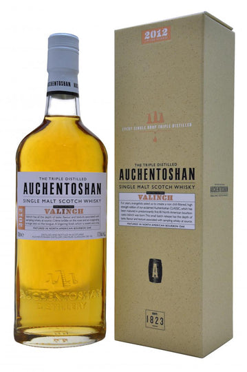auchentoshan valinch, small batch release bottled 2012, lowland single malt scotch whisky whiskey