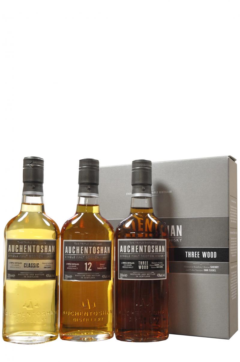 auchentoshan ultimate collection, classic 12 year old three wood, lowland single malt scotch whisky whiskey