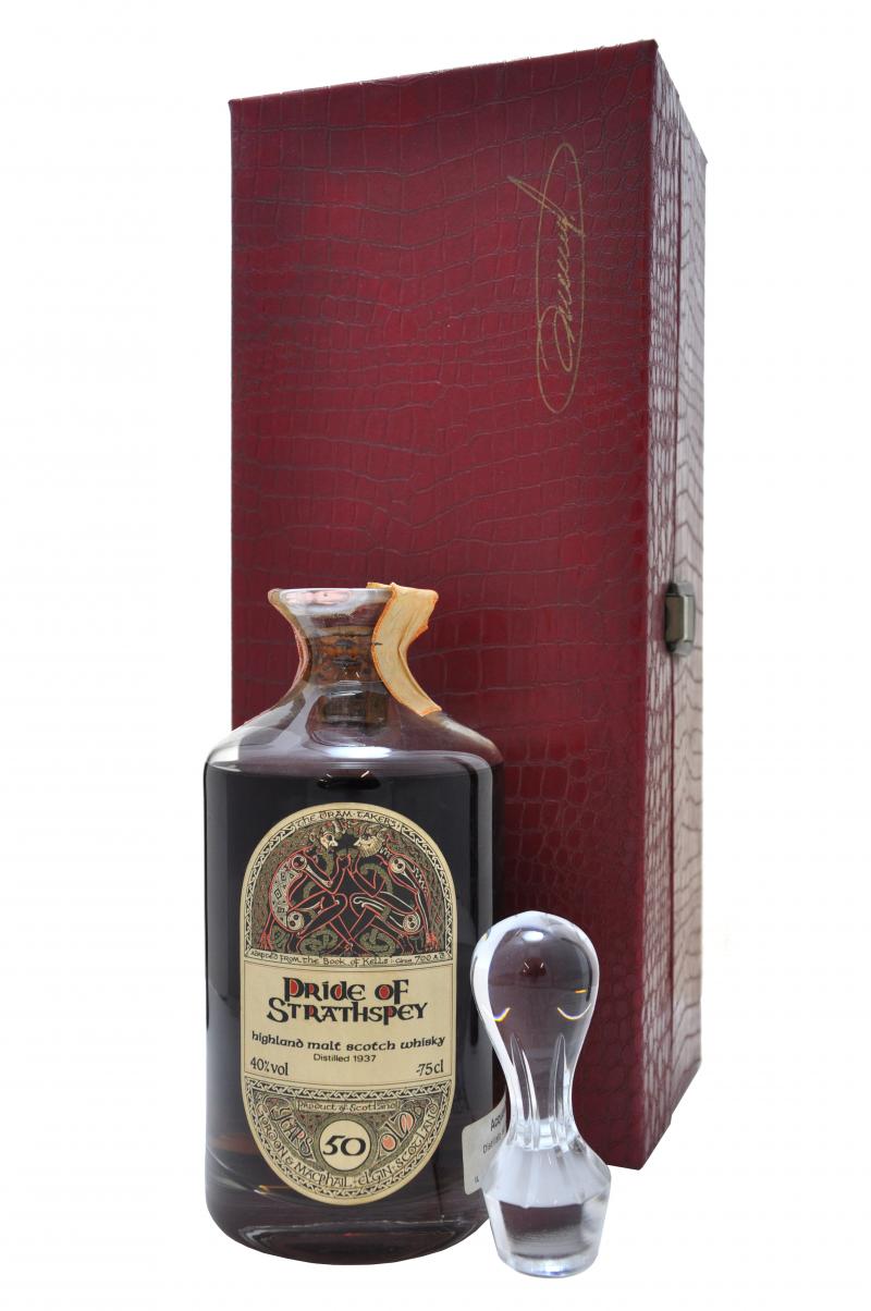 pride of strathspey distilled 1937 50 year old, macallan 1937 speyside single malt scotch whisky whiskey