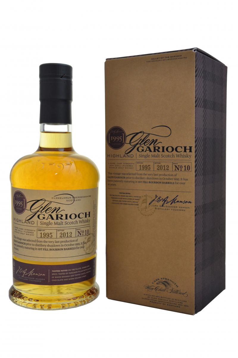 glen garioch distilled 1995 bottled 2012, 16 year old batch 10, highland single malt scotch whisky whiskey