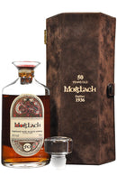 mortlach distilled 1936 bottled 1986 50 year old decanter, bottled by gordon and macphail speyside single malt scotch whisky whiskey
