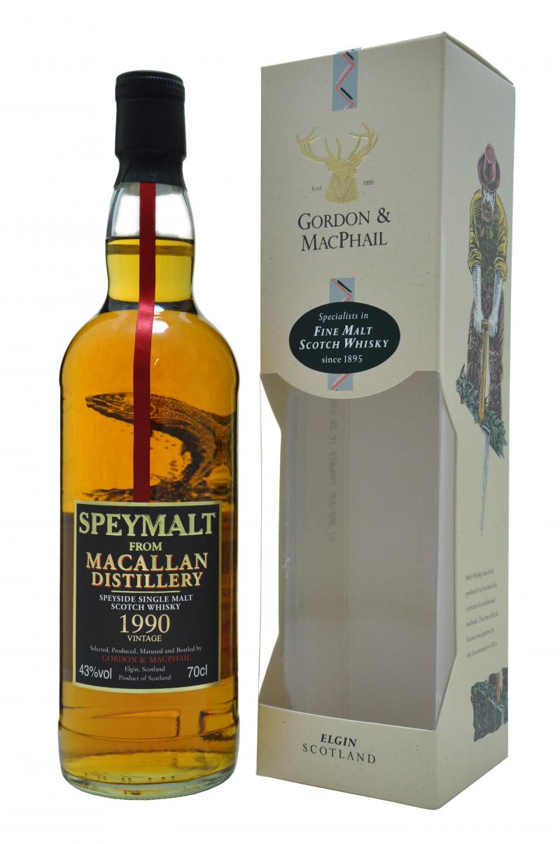 macallan distilled 1990 bottled 2011 by gordon and macphail speymalt speyside single malt scotch whisky whiskey