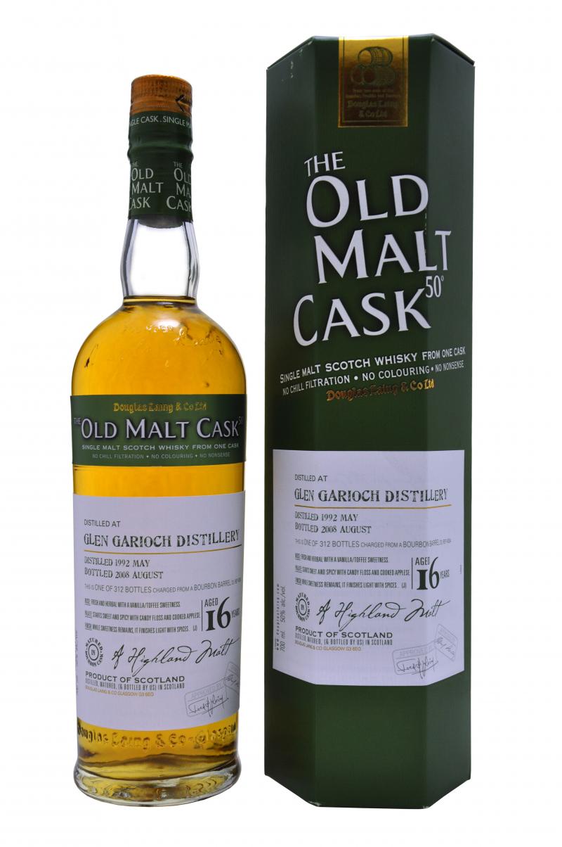 glen garioch distilled 1992, bottled 2008, 16 year old bottled by douglas laing old malt cask highland single malt scotch whisky whiskey