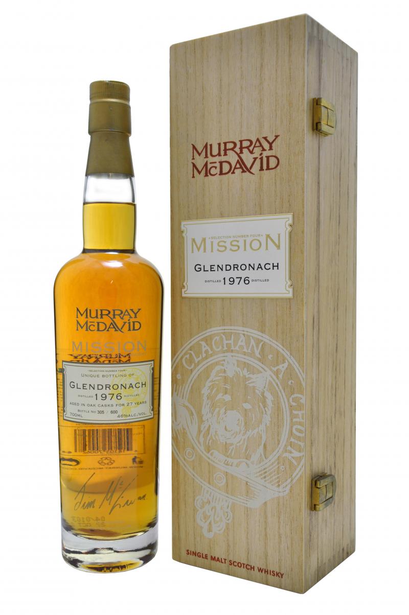 glendronach distilled 1976, 27 year old murray mcdavid mission number 4, speyside single speyside malt whisky, scotch whisky, whisky.