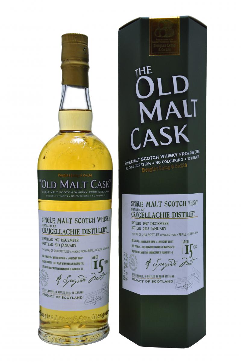 craigellachie 1997 15 year old, douglas laing old malt cask single malt scotch whisky whiskey