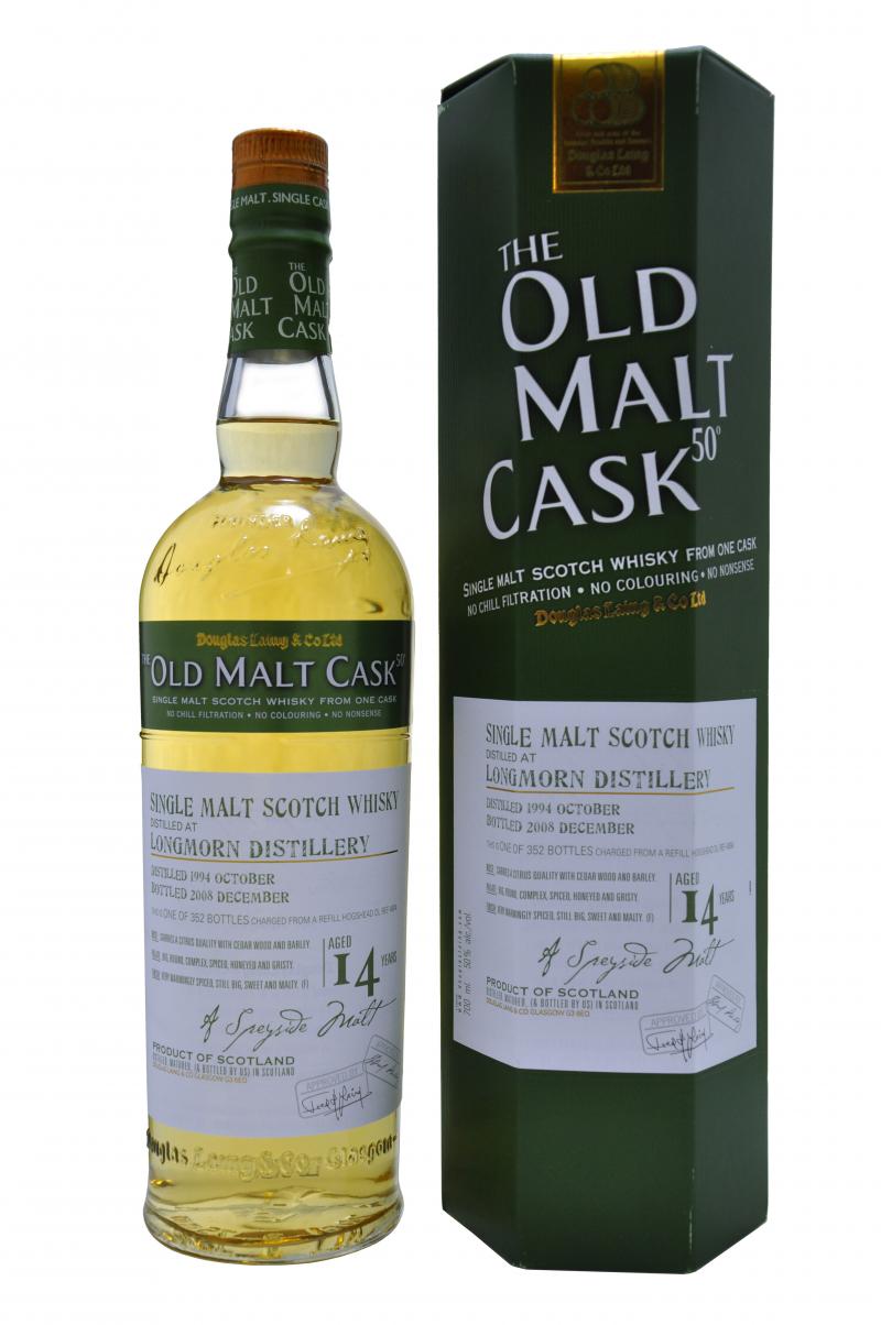 Longmorn distilled 1994 bottled 2008, 14 year old bottled by douglas laing old malt cask speyside single malt scotch whisky whiskey