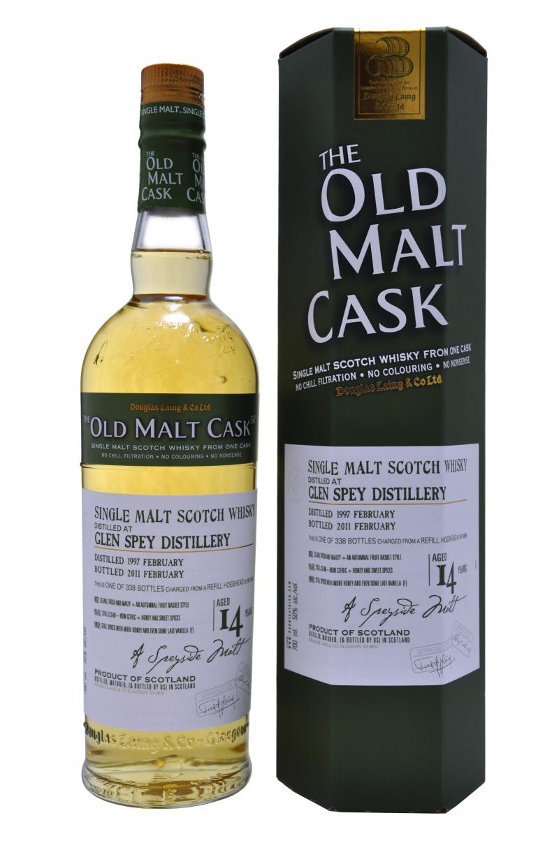 Glen Spey distilled 1997 bottled 2011, 14 year old bottled by douglas laing old malt cask speyside single malt scotch whisky whiskey