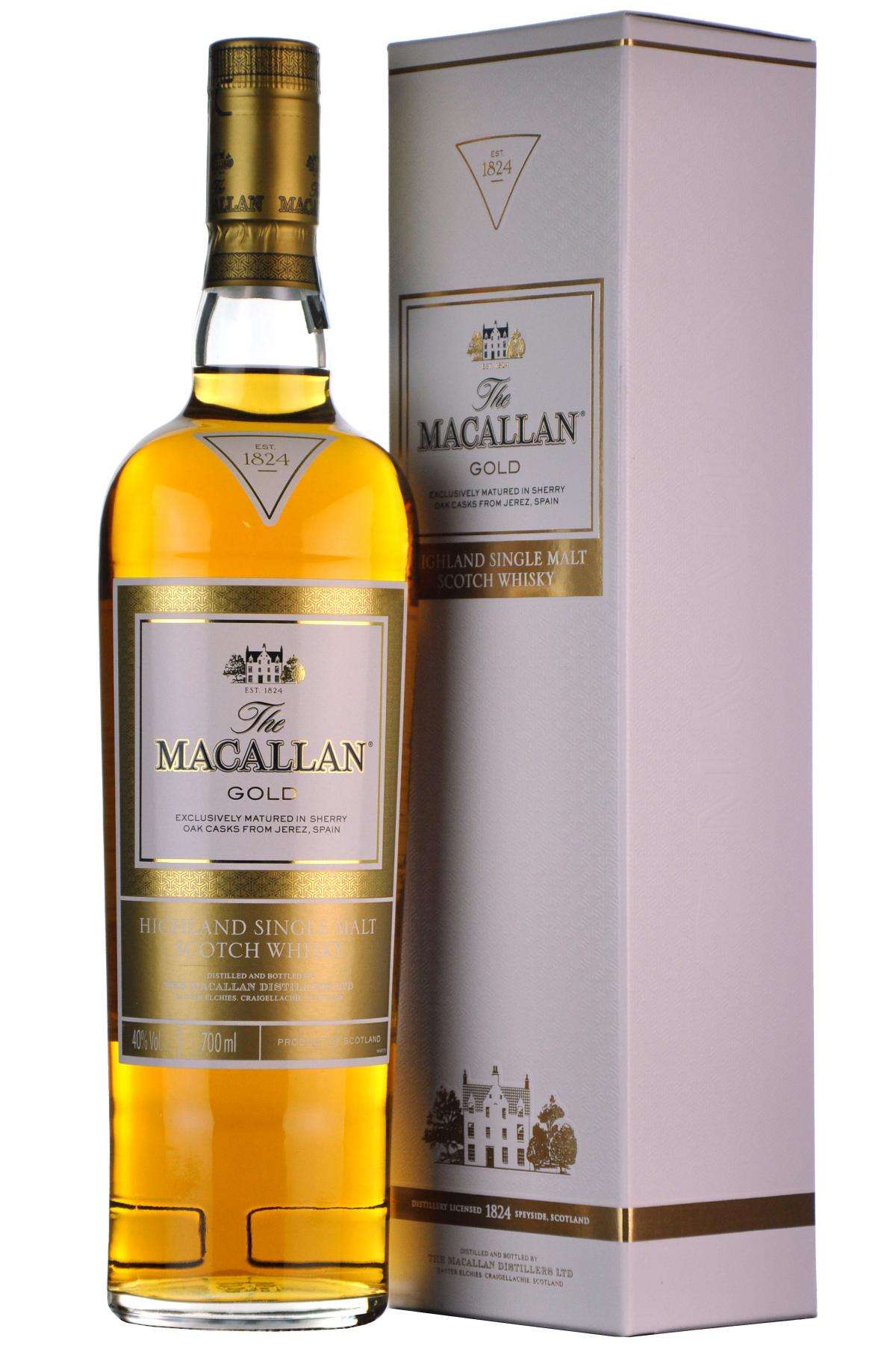 macallan gold speyside single malt scotch whisky whiskey