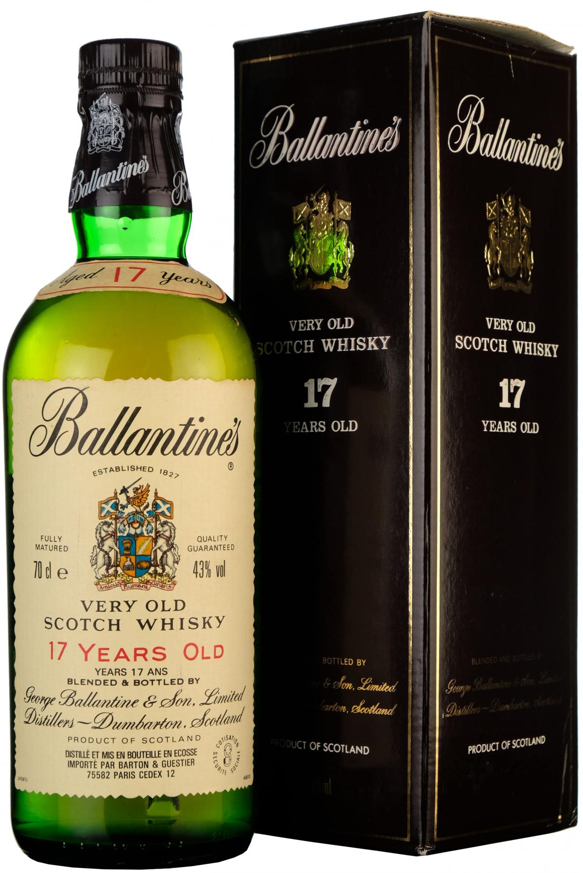 Ballantine's 17 Year Old 1990s