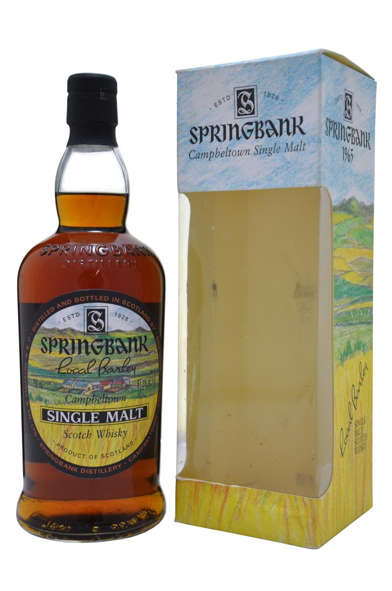 springbank distilled 1965, local barley campbeltown single malt scotch whisky whiskey