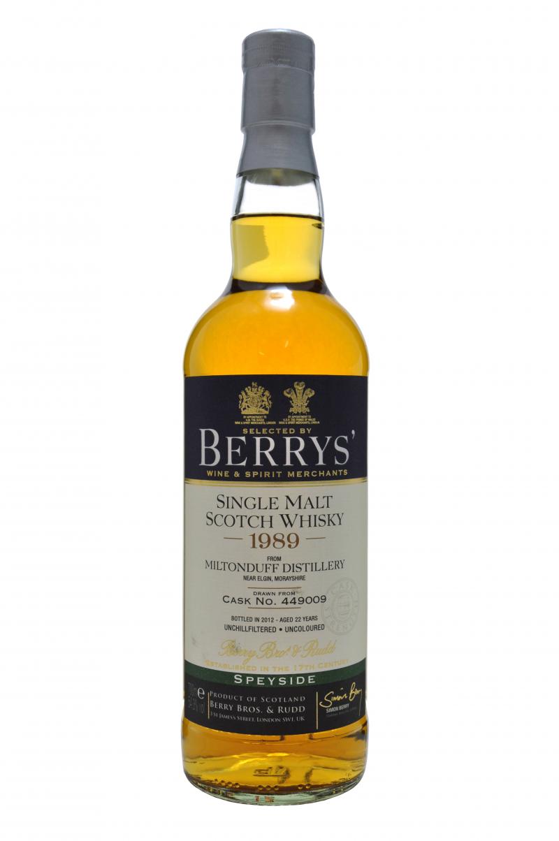 Miltonduff 1989-2012 | 22 Year Old | Berry Bros & Rudd