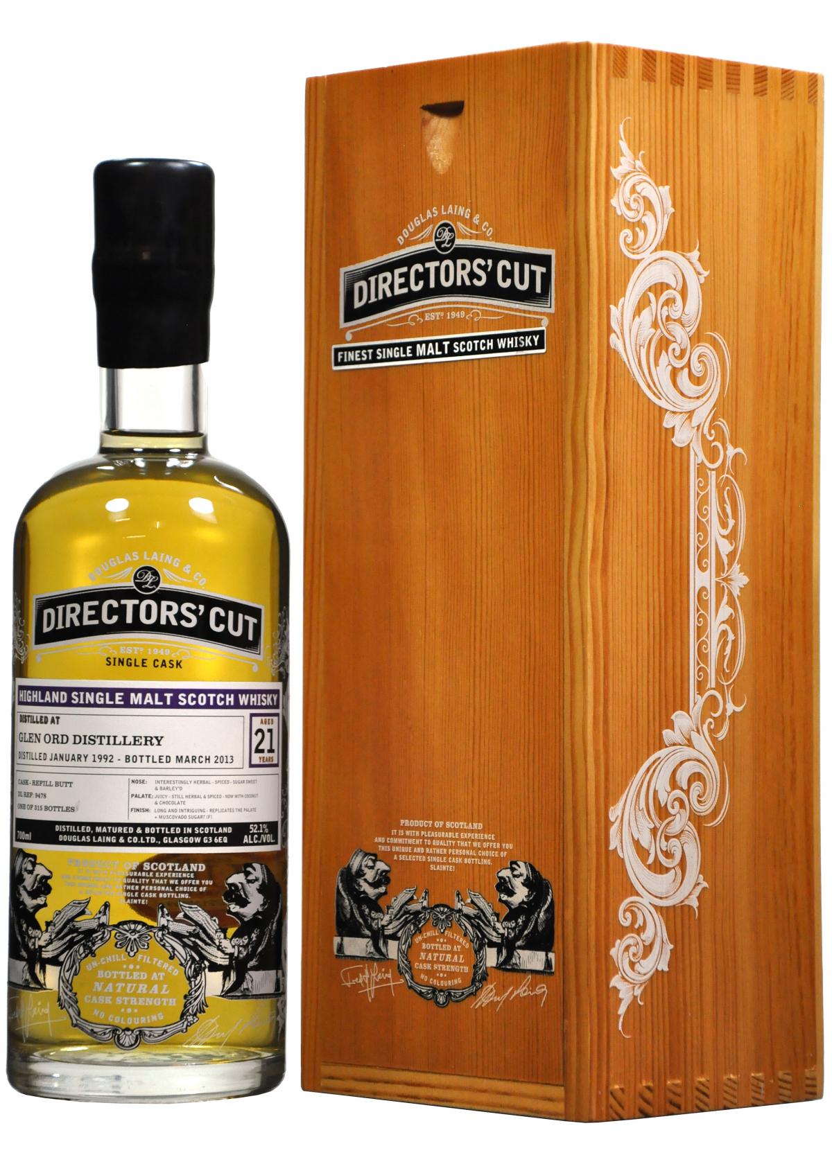 Glen Ord 1992-2013 | 21 Year Old | Directors' Cut | Cask 9478