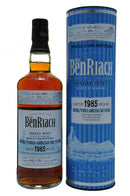 benriach distilled 1985, 27 year old batch 10, speyside single malt scotch whisky whiskey