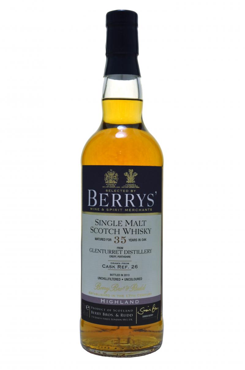 glenturret 35 year old - berry bros & rudd whisky