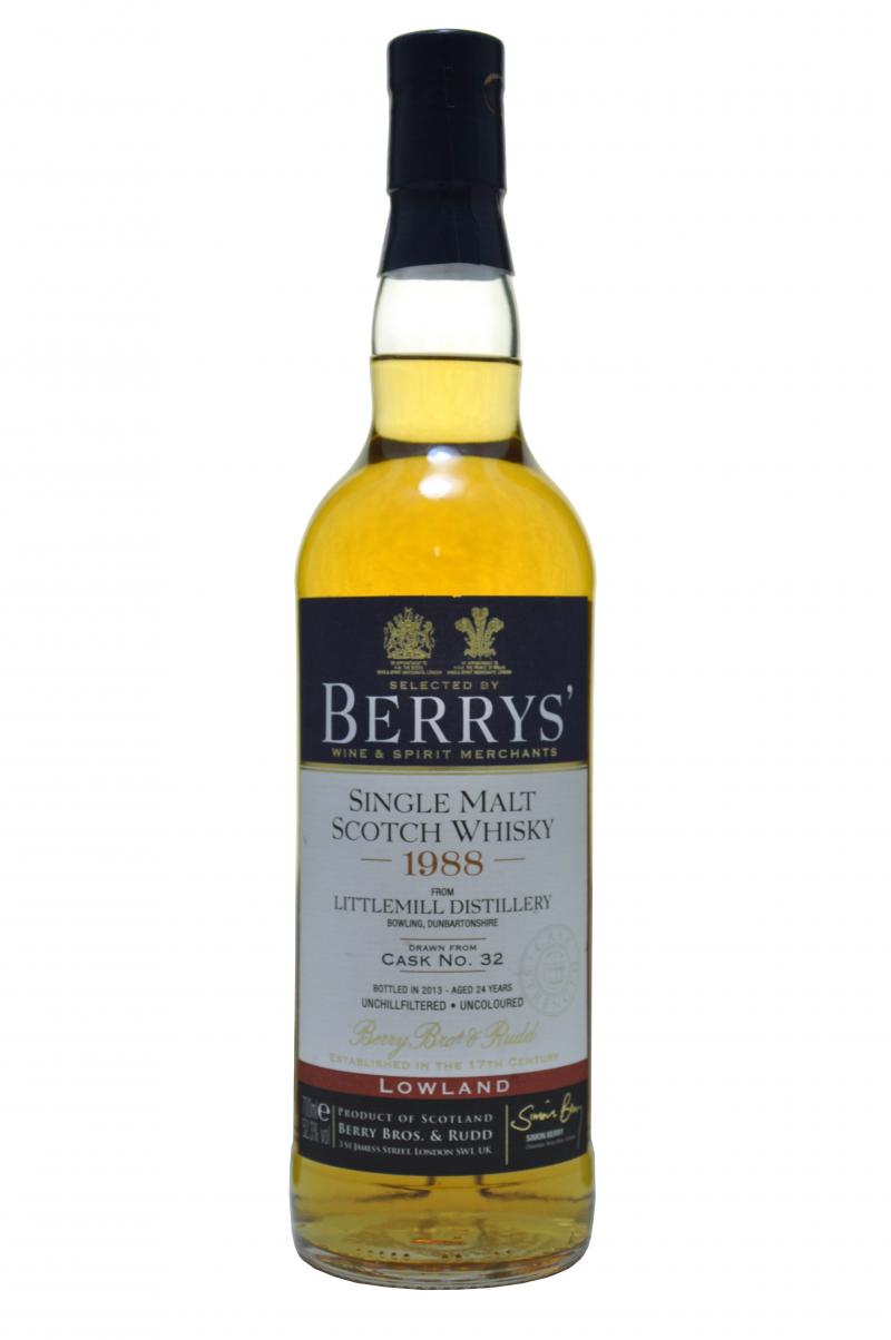 littlemill 1988 - 24 years old - berry bros & rudd