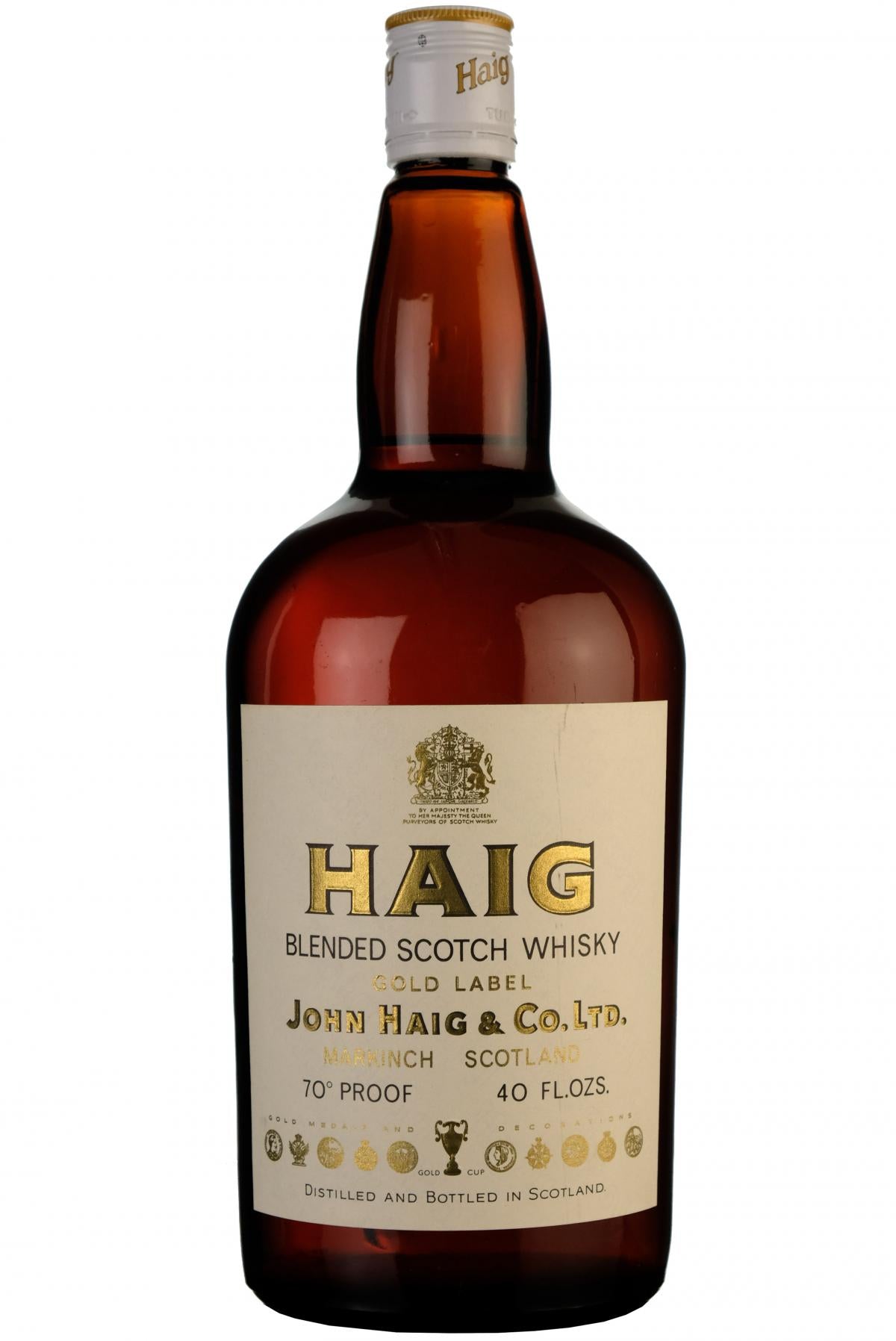 haig gold label 1970s, blended scotch whisky