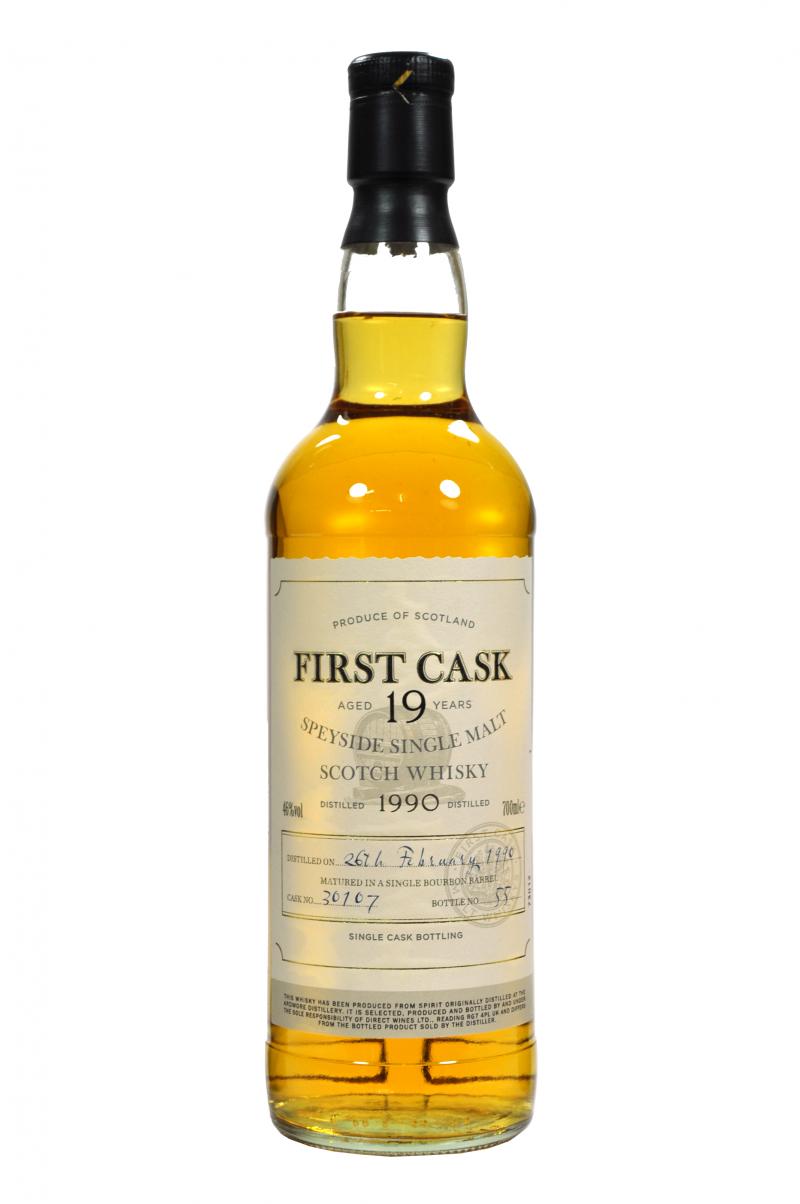 ardmore 1990, 19 year old, first cask 30107, single malt scotch whisky