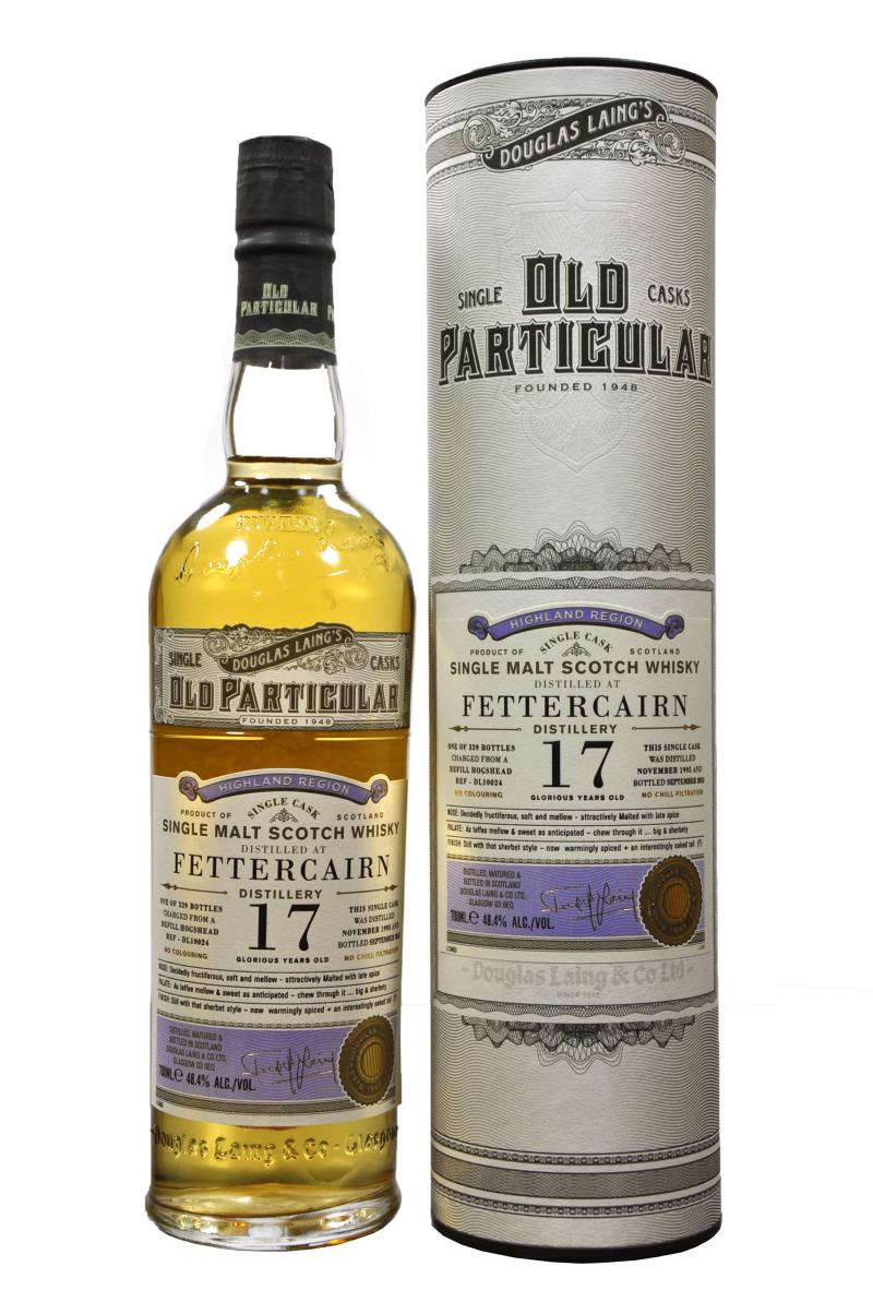 old fettercairn 1995, 17 year old, douglas laing old particular dl10024, single cask single malt scotch whisky