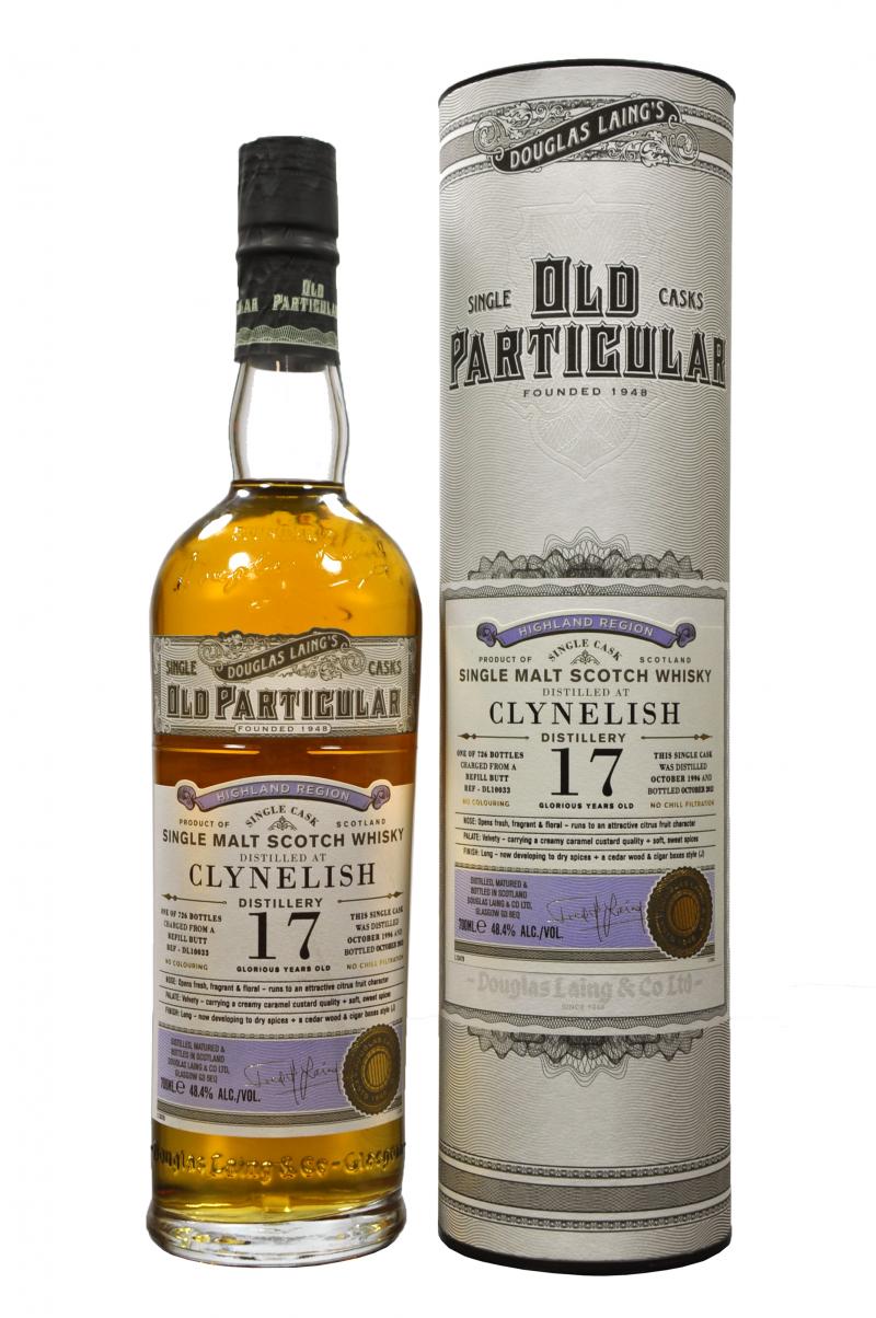 clynelish 1996 , 17 year old, douglas laing old particular DL10033 , single cask single malt scotch whisky