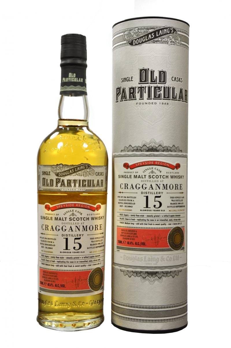 cragganmore 1998, 15 year old, douglas laing old particular DL10063, single cask single malt scotch whisky