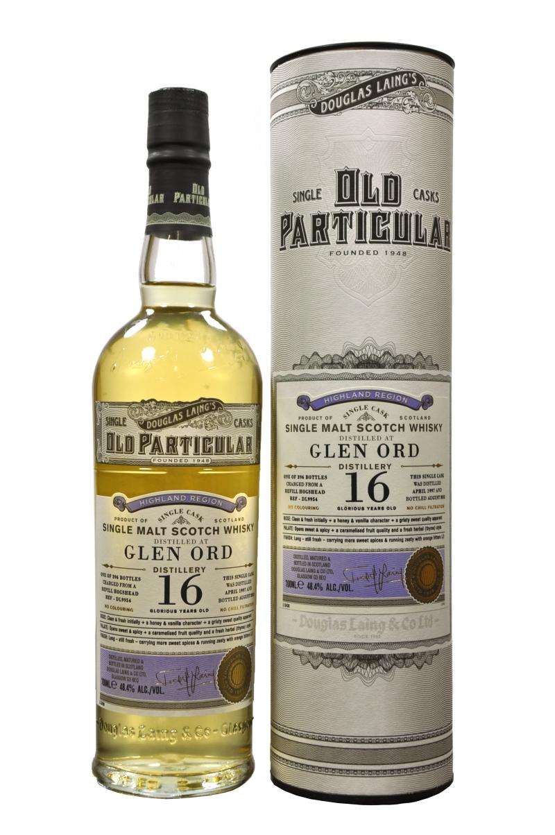 glen ord 1997, 16 year old, douglas laing old particular DL9954, single cask single malt scotch whisky