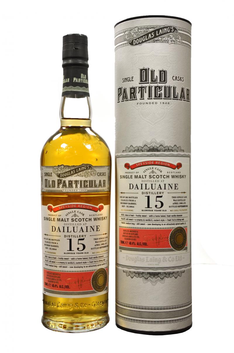 dailuaine 1998, 15 year old, douglas laing old particular DL10044, single cask single malt scotch whisky