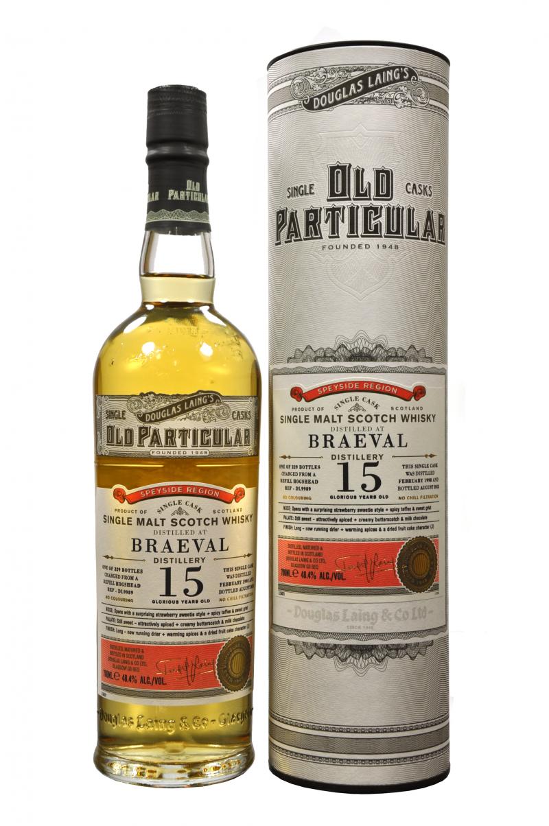 braeval 1998, 15 year old, douglas laing old particular DL9989, single cask single malt scotch whisky