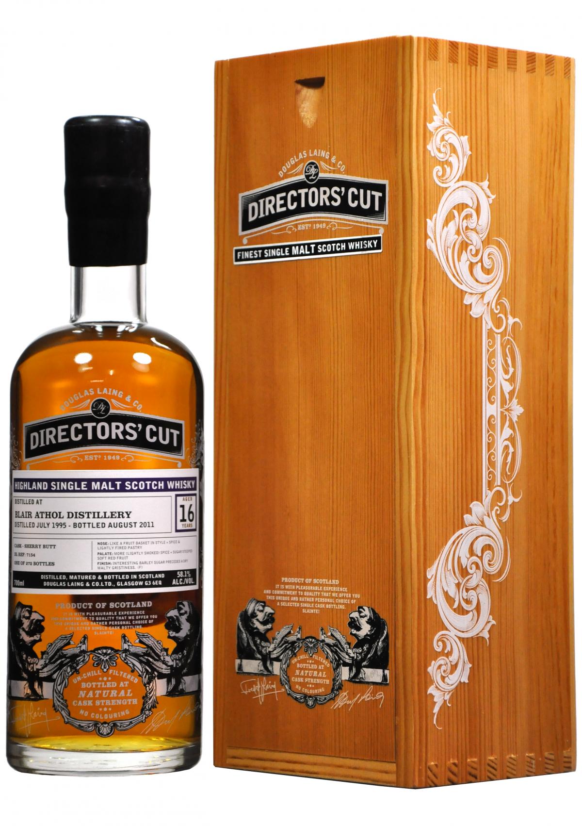 Blair Athol 1995-2011 | 16 Year Old | Directors Cut | Cask 7154